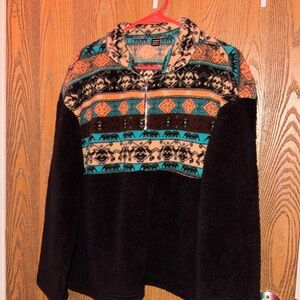 Size M winter western fleece pullover ( small size )